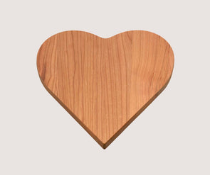 Heart Shaped Cutting Board - Cherry 12x12