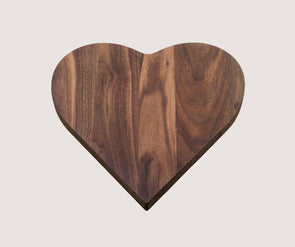 Heart Shaped Cutting Board - Walnut 12x12